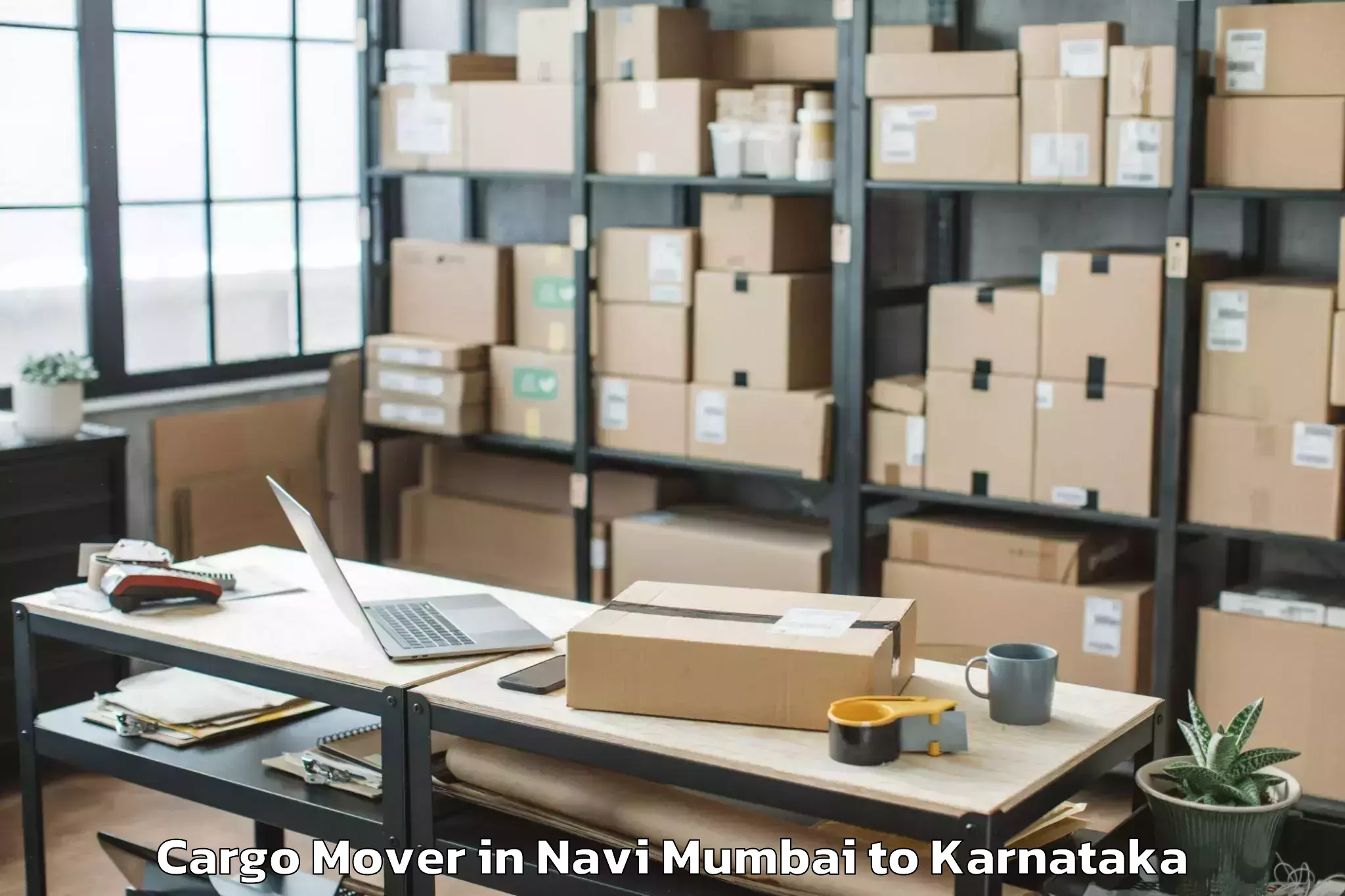 Affordable Navi Mumbai to Davangere University Davangere Cargo Mover